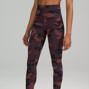 Lululemon High Waisted Wunder Under Camo legging size 6